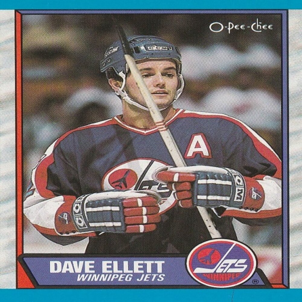 Dave Ellett - 1989 O Pee Chee Hockey Card